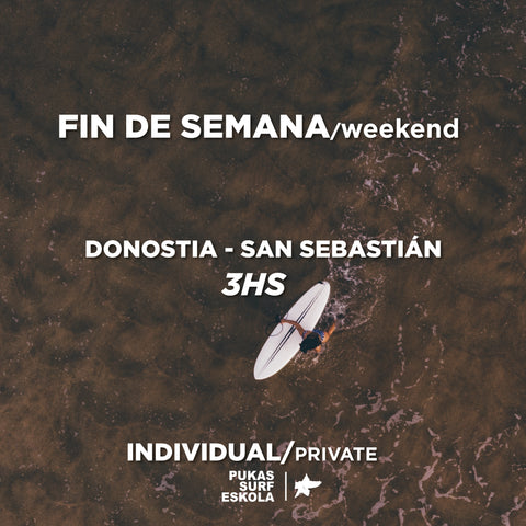 Curso Fin de Semana 3h - Individual  /San Sebastián