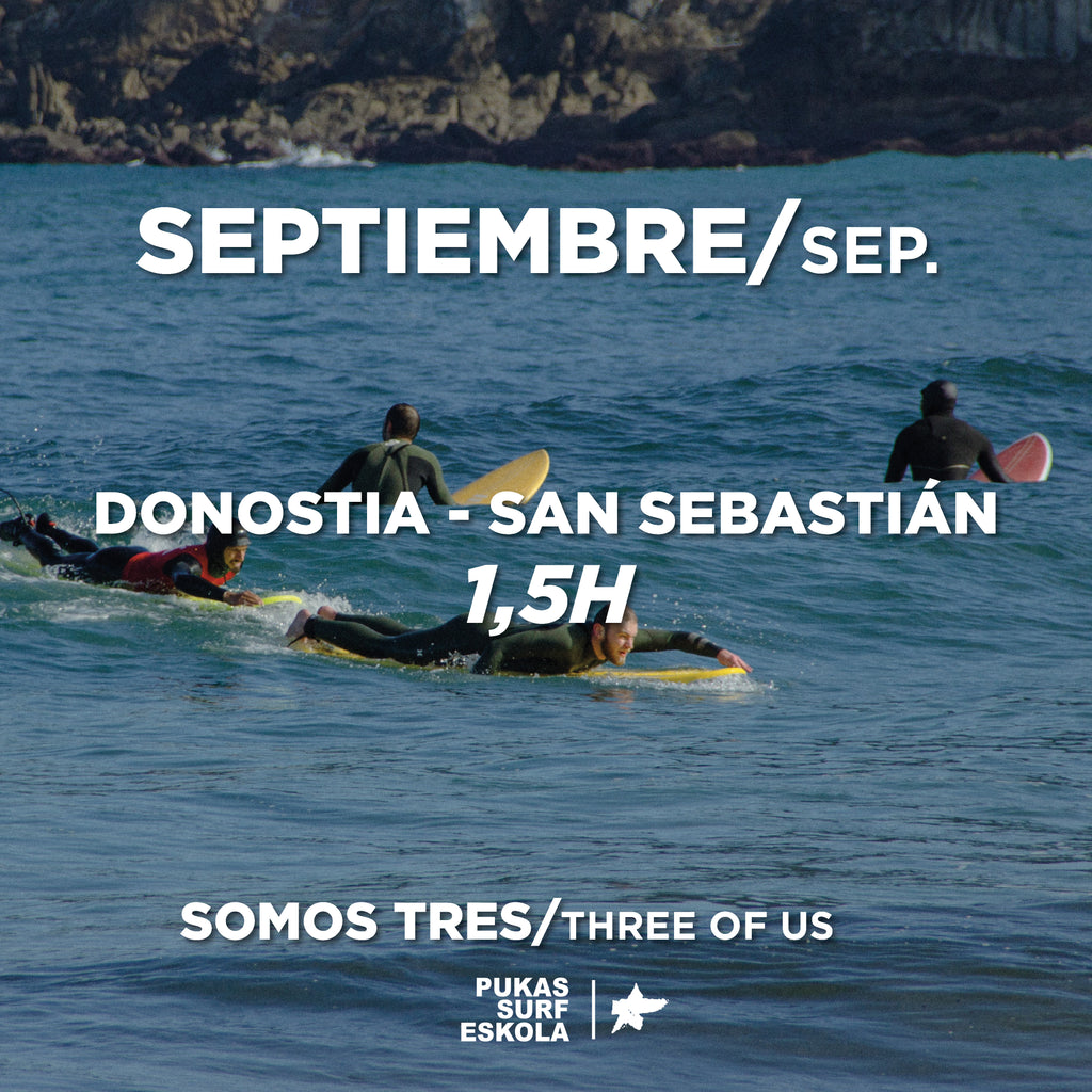 Surfing Day - Somos tres -  Septiembre 2025/ San Sebastián